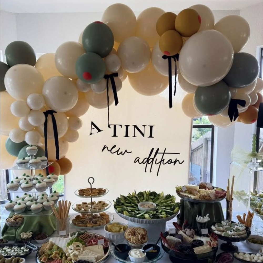 Martini Baby Shower Letter Sign